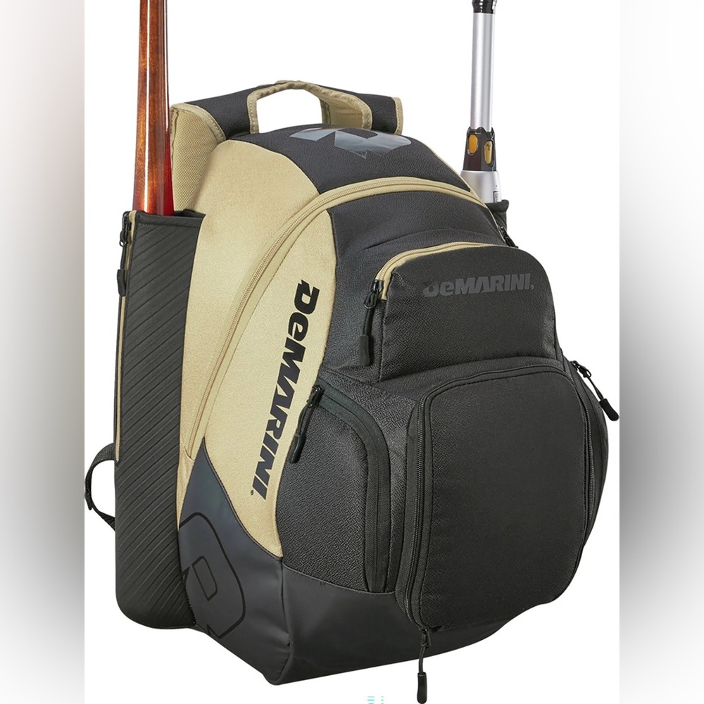 DeMarini Black and Tan Baseball Bag